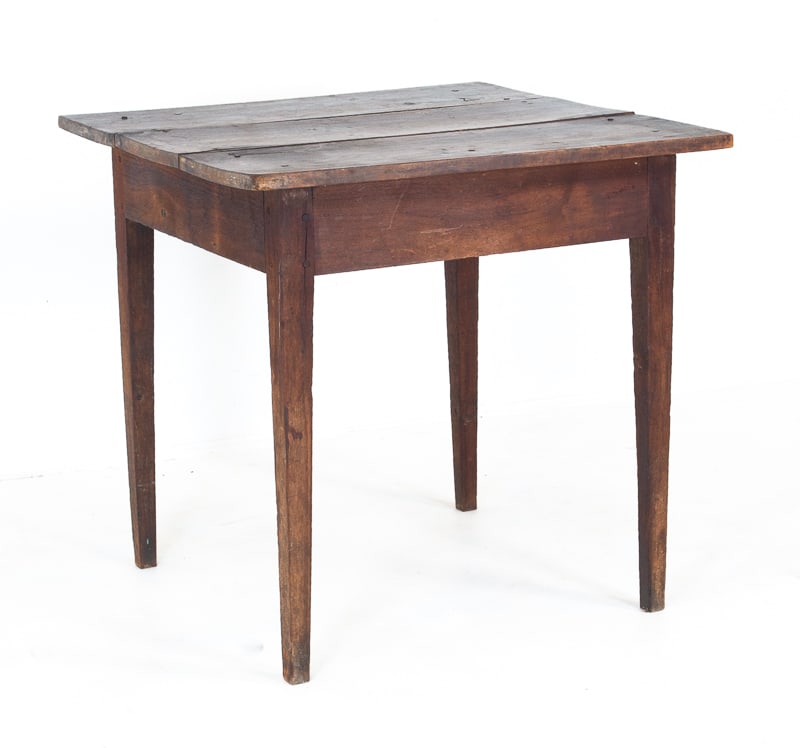 19th C. Walnut Square Table (1 of 8)