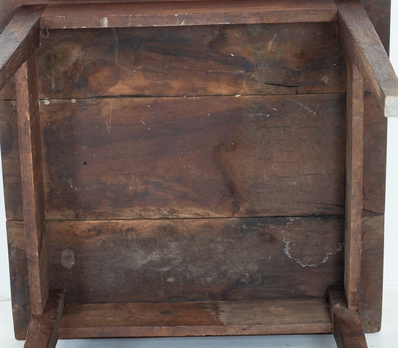 19th C. Walnut Square Table - 8