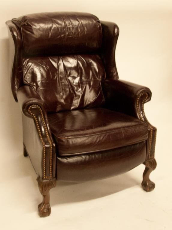 Bradington Young Leather Wingback Recliner
