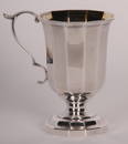 Charleston Coin Silver Footed Cup Flared dodecagonal