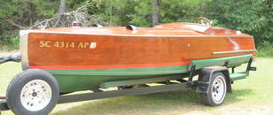 17-Foot Custom Built Mahogany Boat