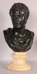 Large Italian Bronze Bust of Eumenes II