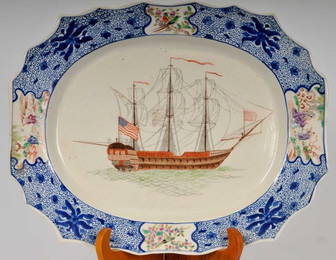 Antique Chinese Export Porcelain Platter