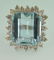 14kt White Gold 22.68Ct Aquamarine & Diamond Ring