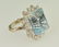 14kt White Gold 22.68Ct Aquamarine & Diamond Ring - 2