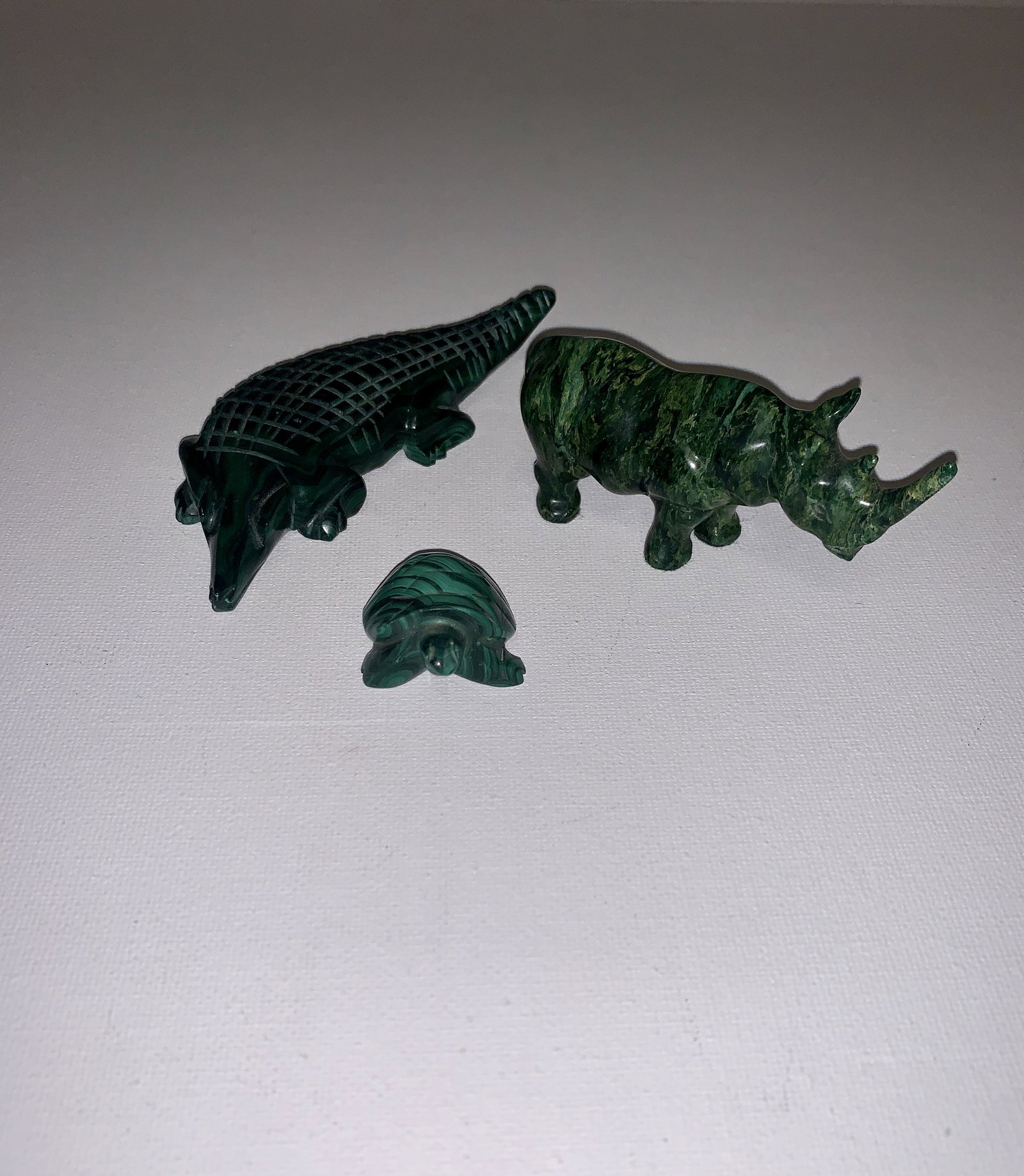 3 Malachite Animals (1 of 2)