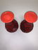 Pair Chinese Cinnabar Vases - 2