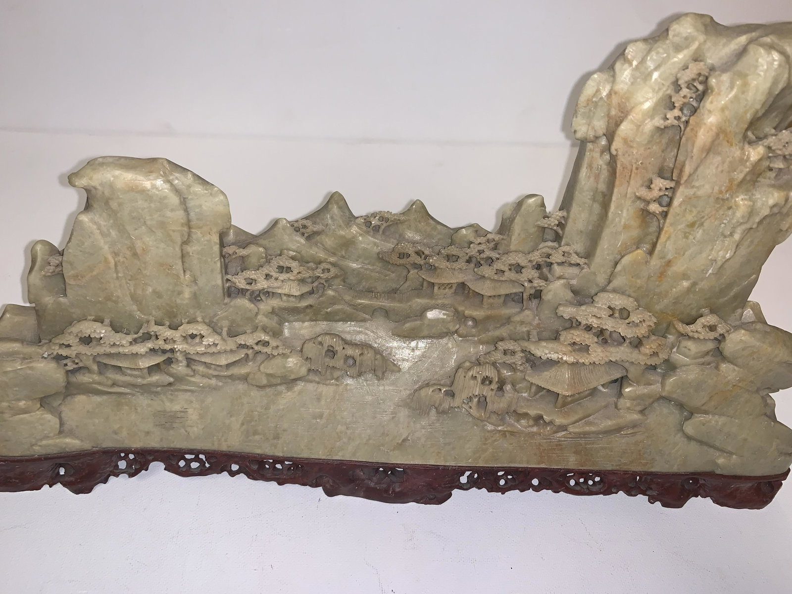 Cityscape Soapstone: A soapstone cityscape scene 9"h 16"w