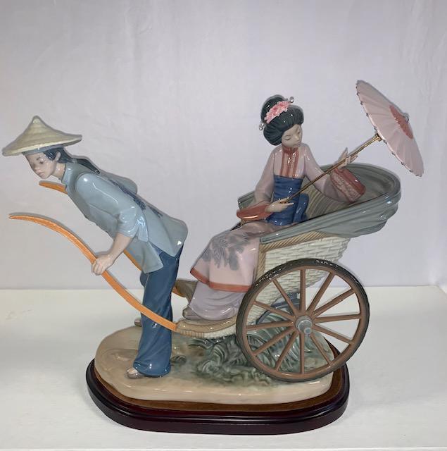 Lladro, Oriental Rickshaw Scene (1 of 6)