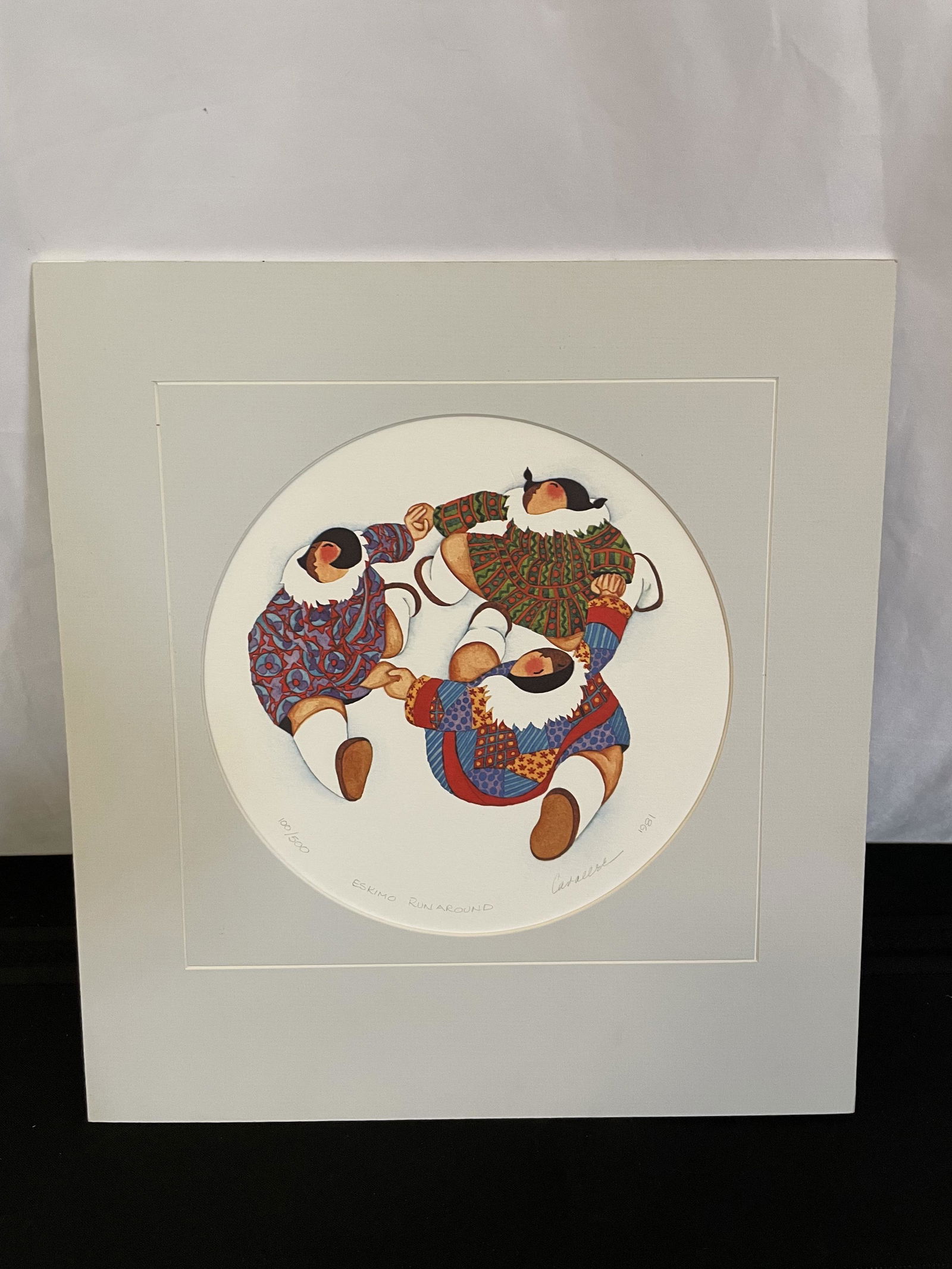 Barbara Lavallee Eskimo Print 'Eskimo Runaround' (1 of 2)