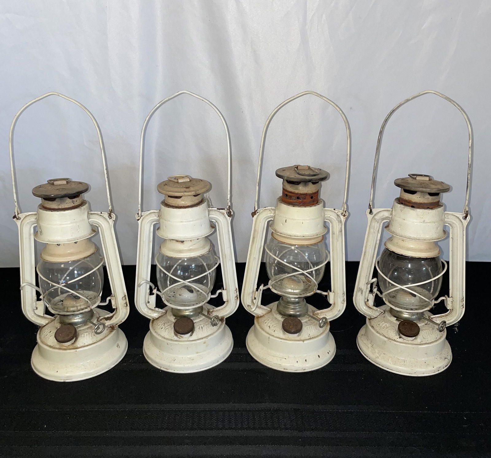 Czech Republic Lanterns: 4 Czech Republic Lanterns, White, 10.5''tall