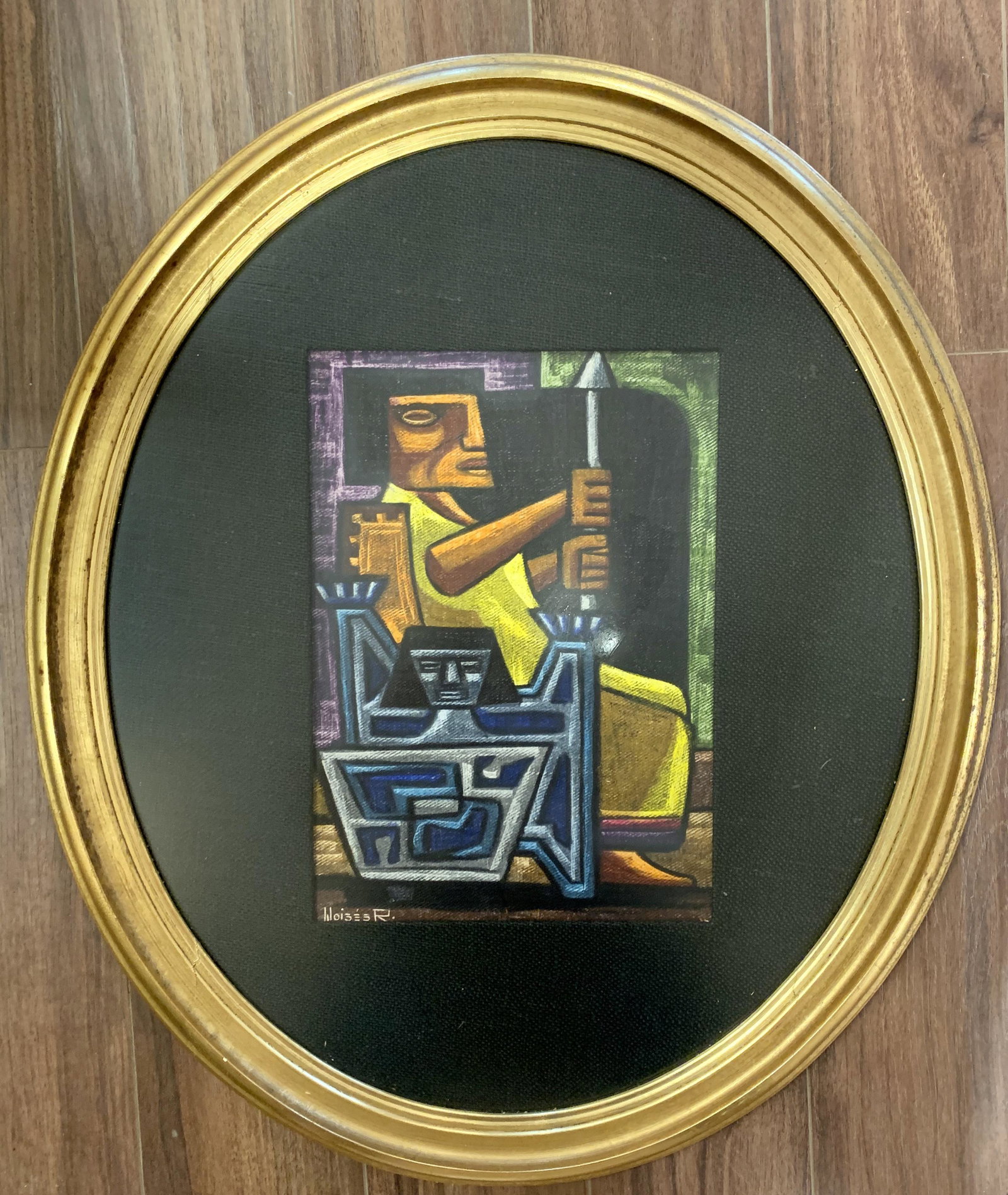 Raphael Moises Painting: Artist Raphael Moises Mixed Med. Painting