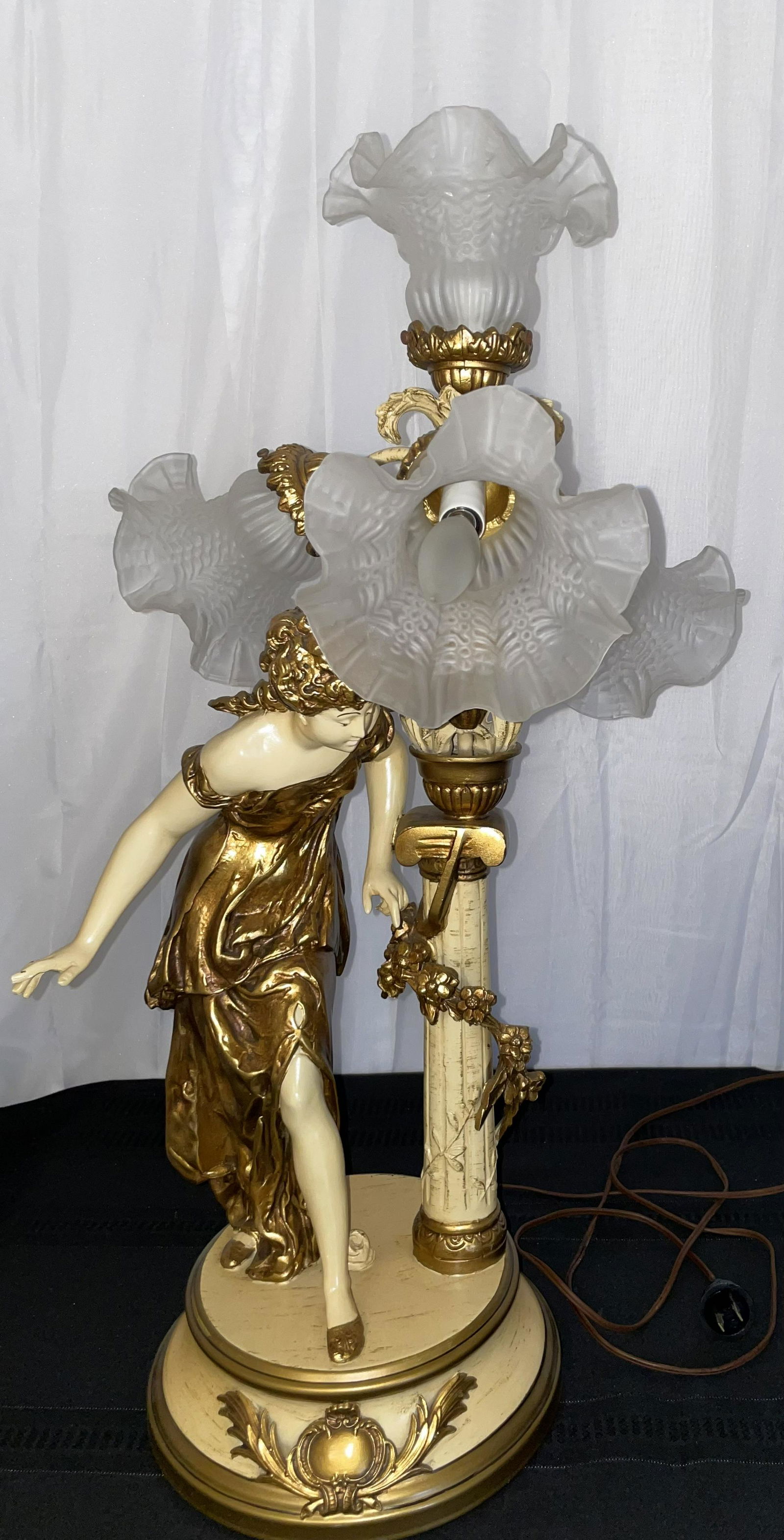 Victorian Figural Lamp (1 of 5)