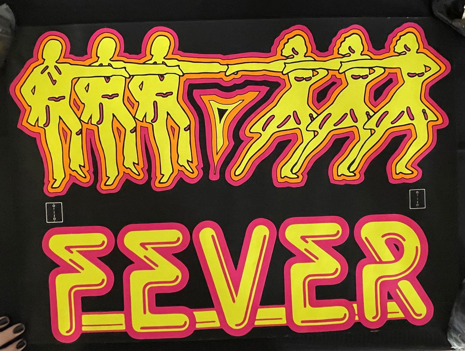 Black Light Disco Fever Poster (1 of 2)