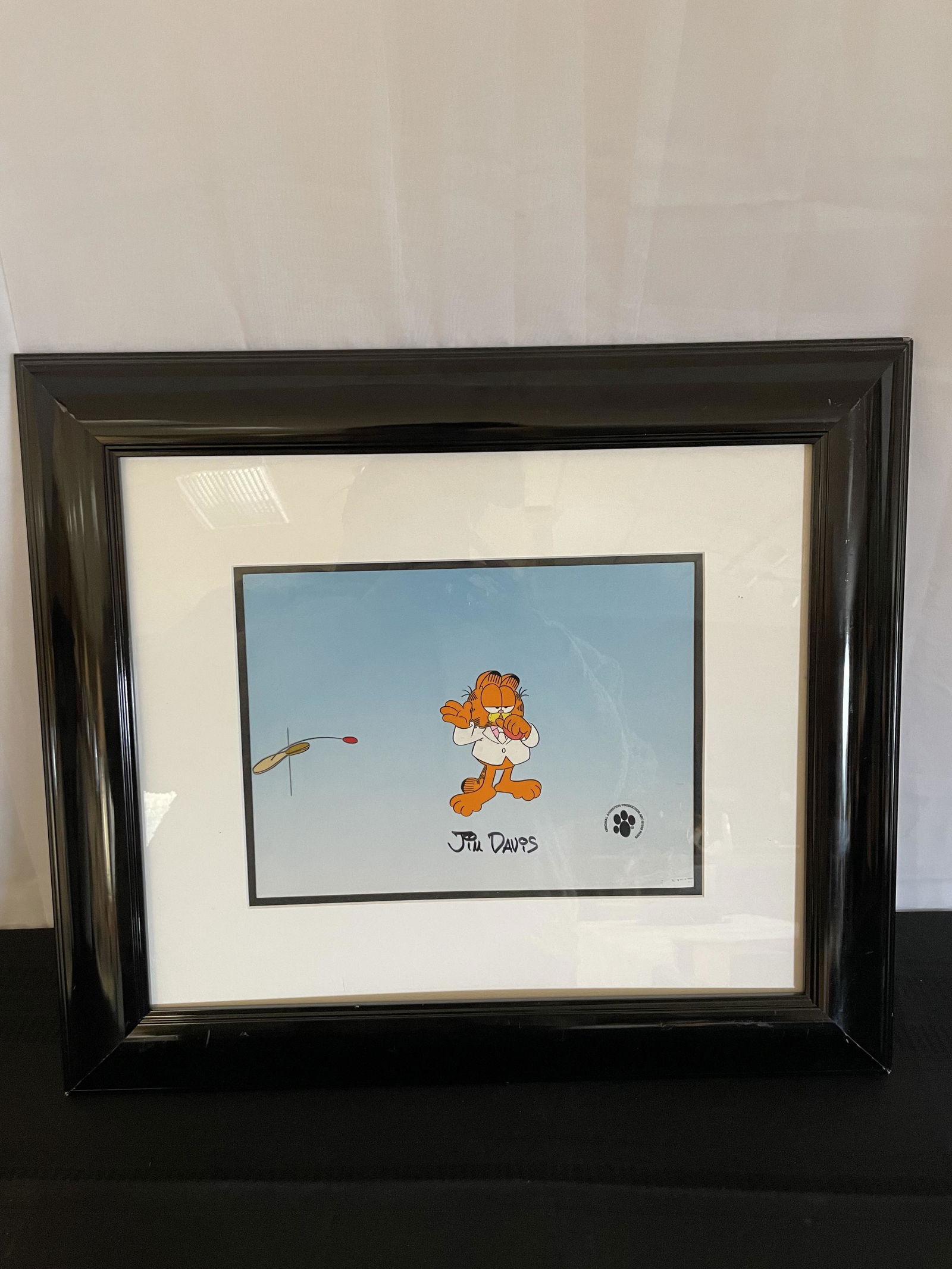 Signed Jim Davis Garfield Animation Cel (1 of 3)