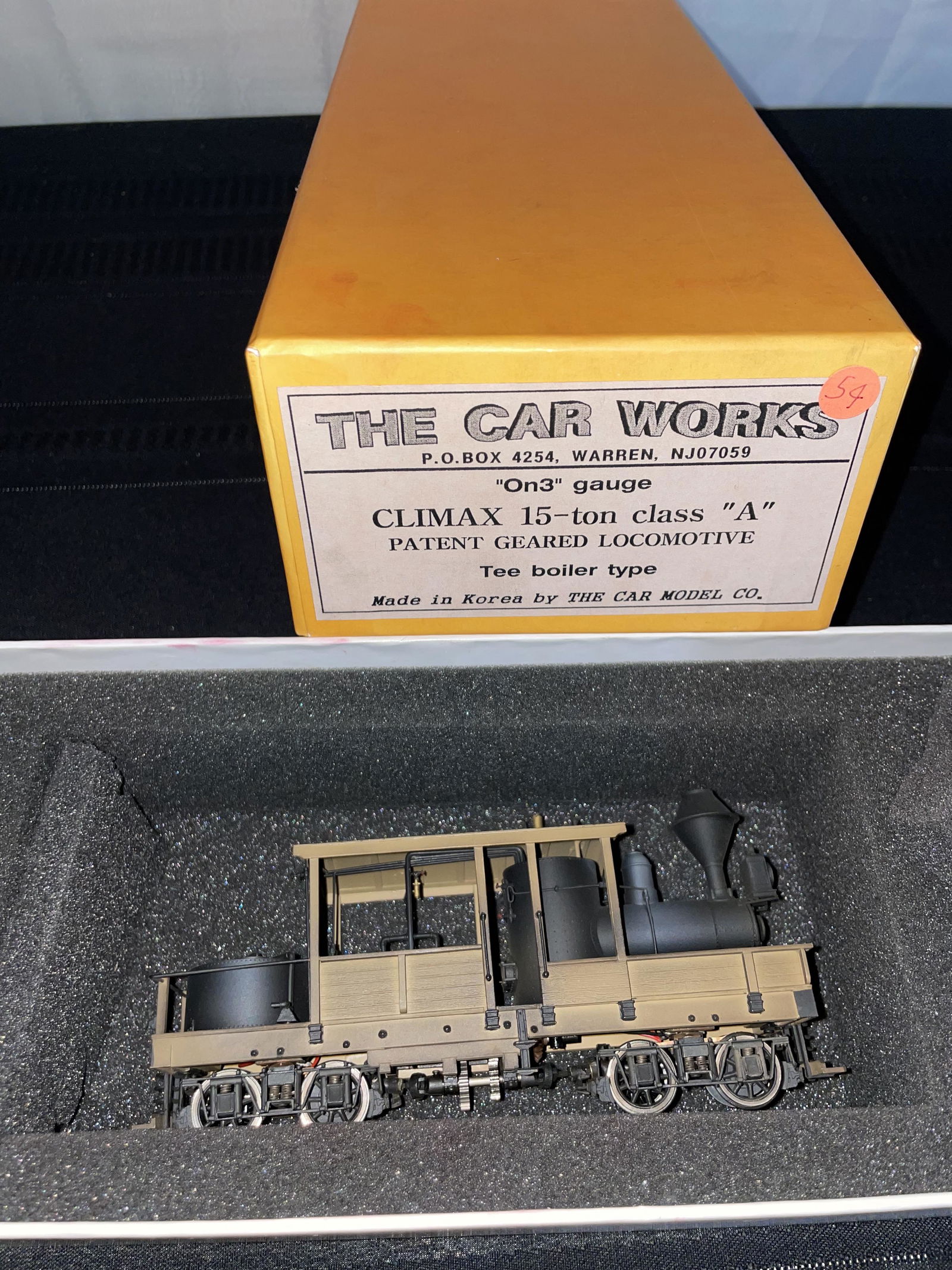 Vintage Brass ON 3 Gauge Locomotive, By The Car Model (1 of 4)