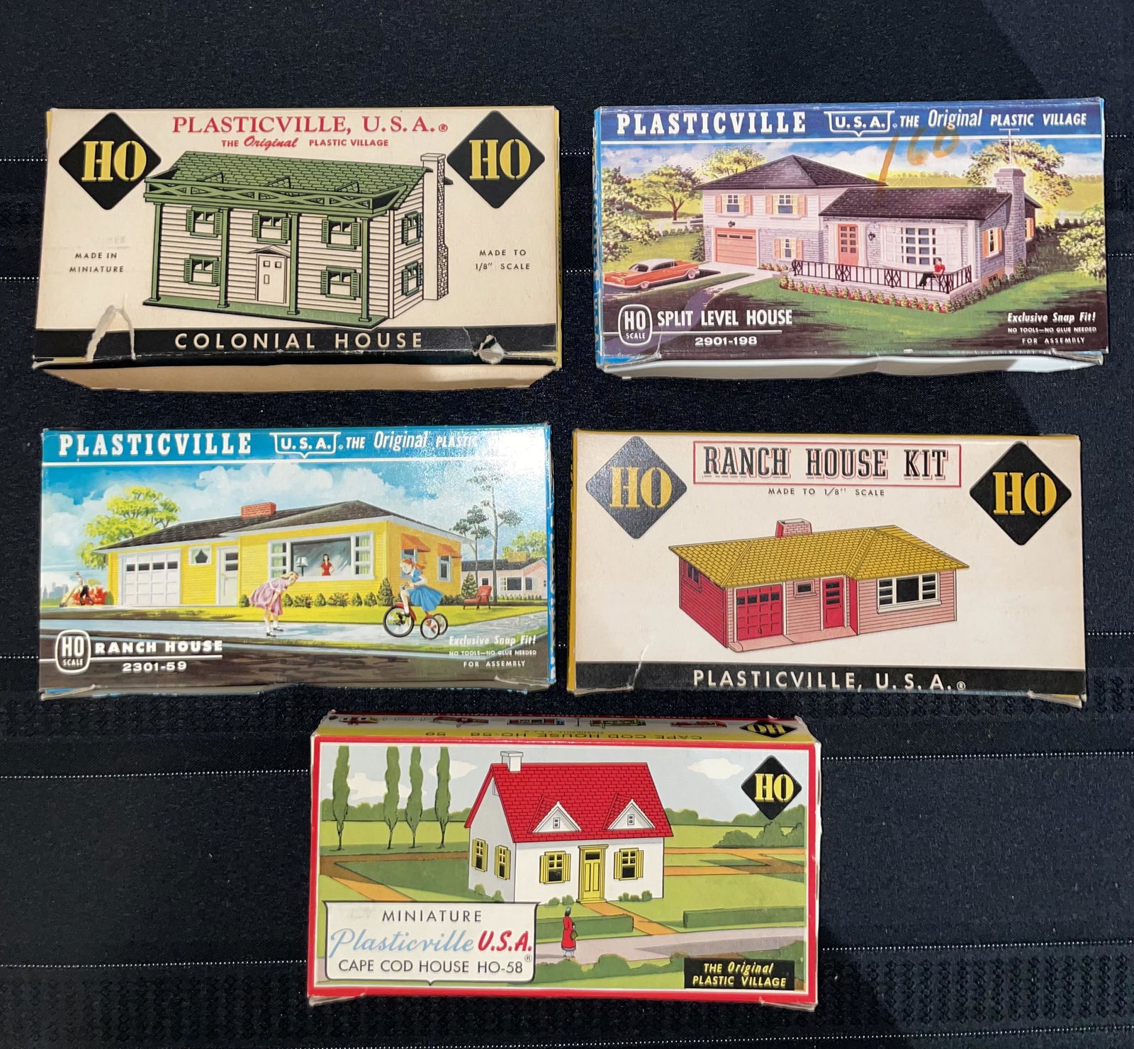 Vintage Plasticville House Lot (1 of 2)