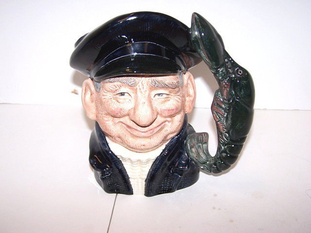 Royal Doulton Lobster Man Toby Mug: Lobster Man, approx 8" tall and in very good condition.