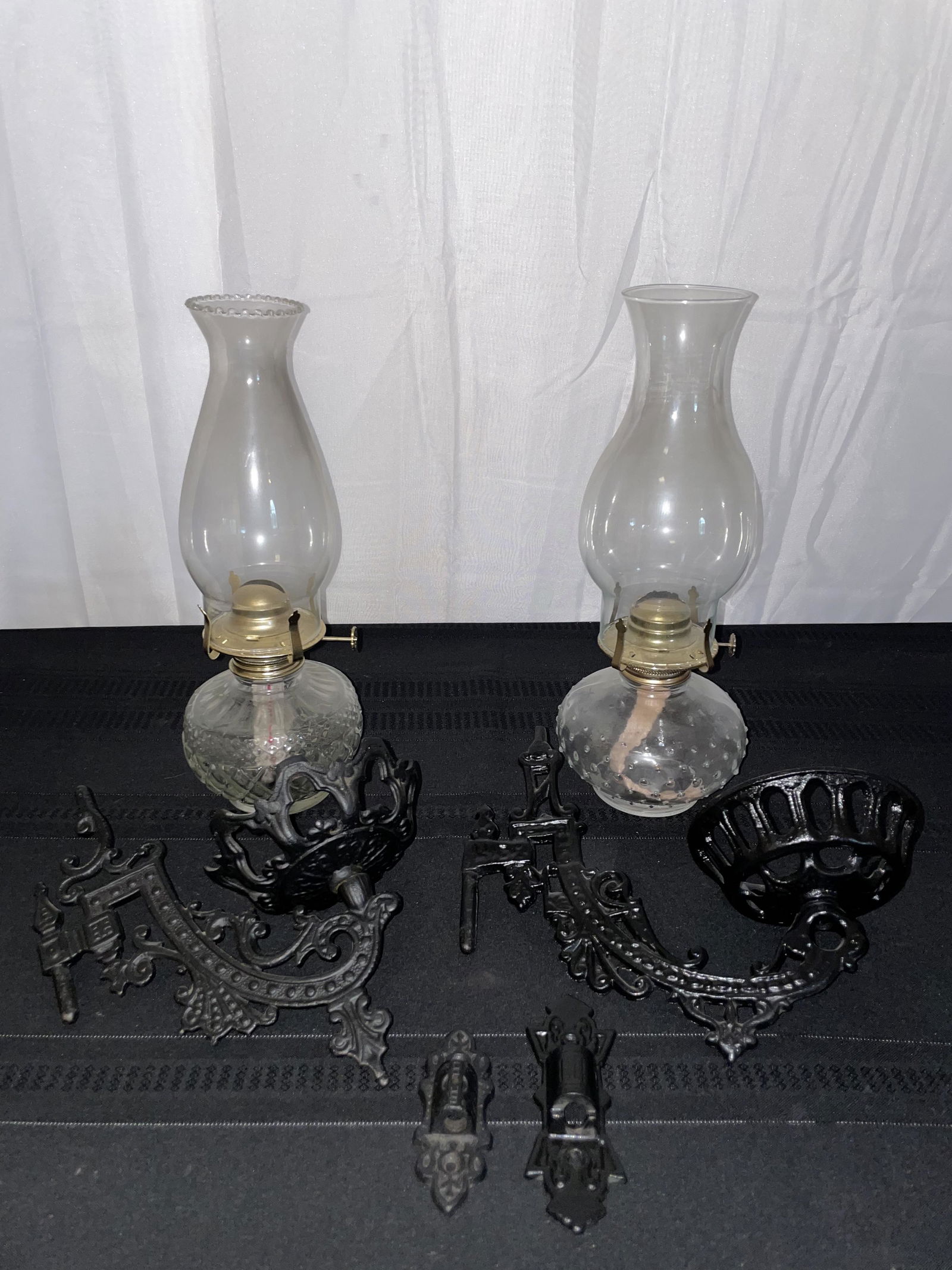 2 Oil Lamp Wall Hangings (1 of 4)