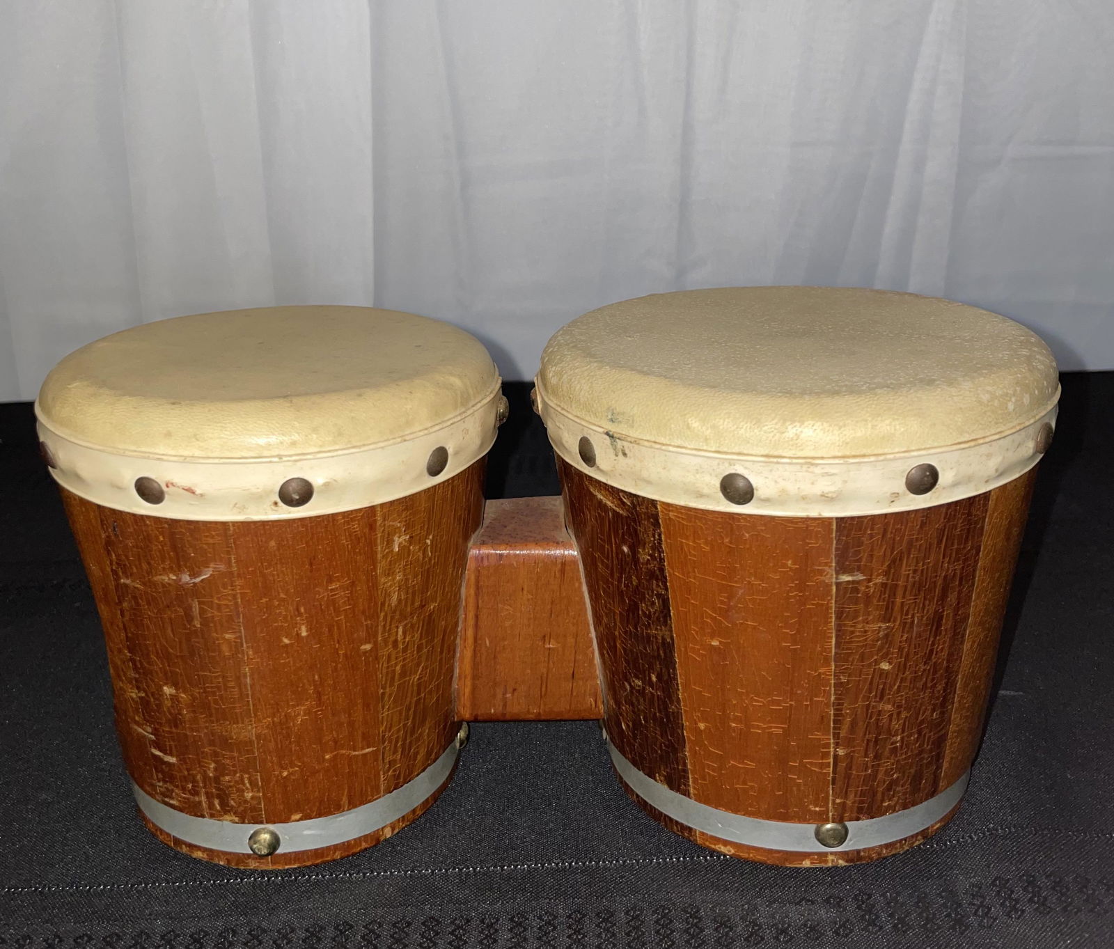 Vintage Wooden Bongos: Vintage Wooden Bongos