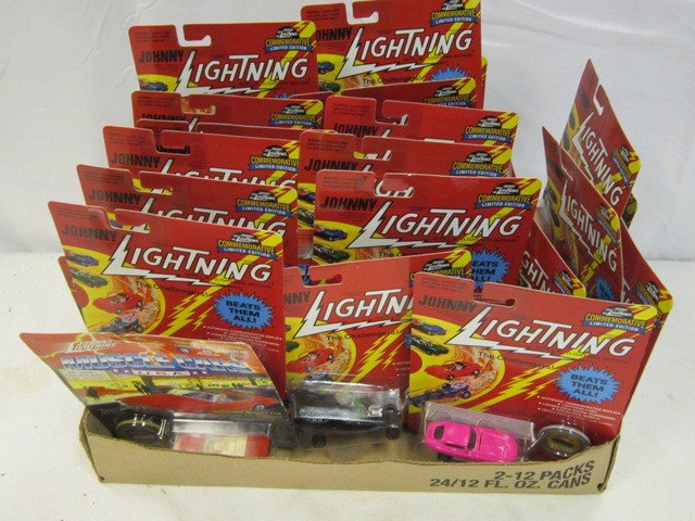 Lot of 34 Johnny Lighting Die Cast Cars: All in original packages and from one mans collection.