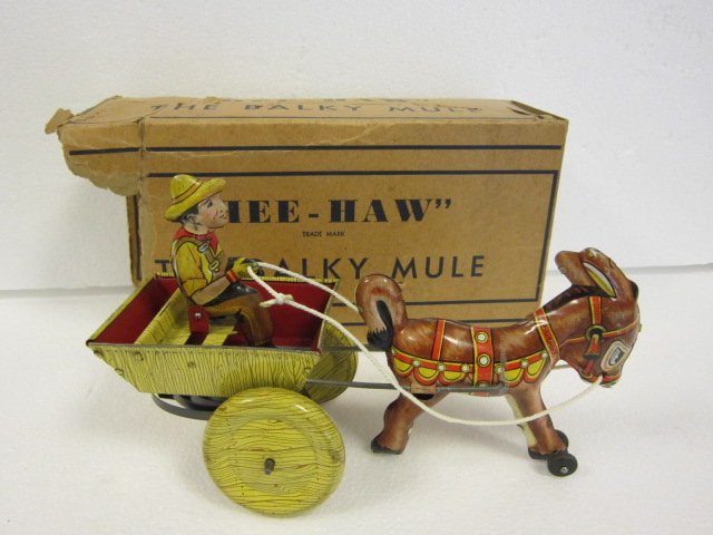 Marx Jumping donkey Wind -up: Marx Jumping Donkey Wind -up C8 w/box