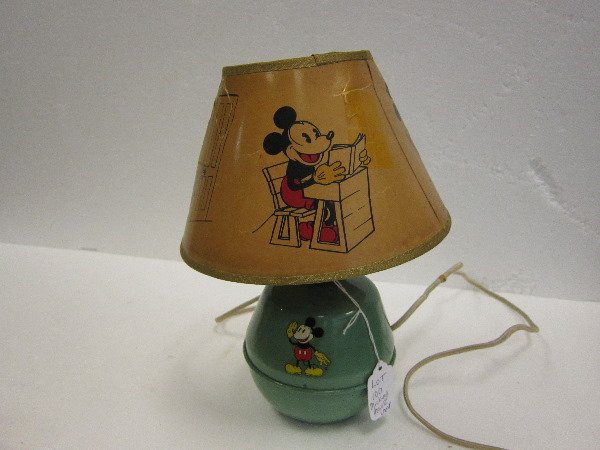 Mickey Mouse Lamp w/ shade: Mickey Mouse Lamp Earlier Pc.