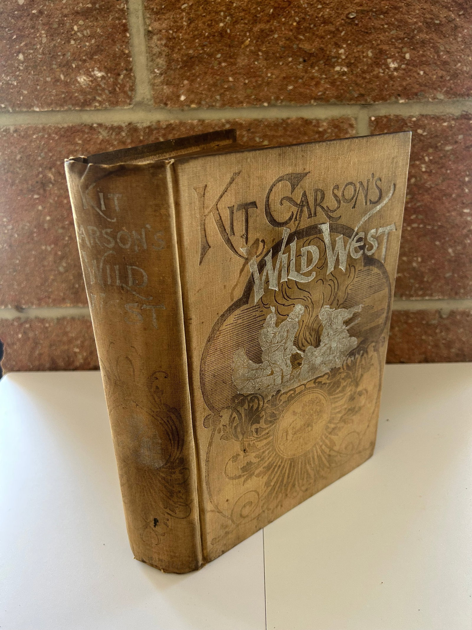 KIT CARSON'S WILD WEST, 1880: KIT CARSON'S WILD WEST, 1880, OVERALL GOOD CONDITION, WEAR DUE TO AGE