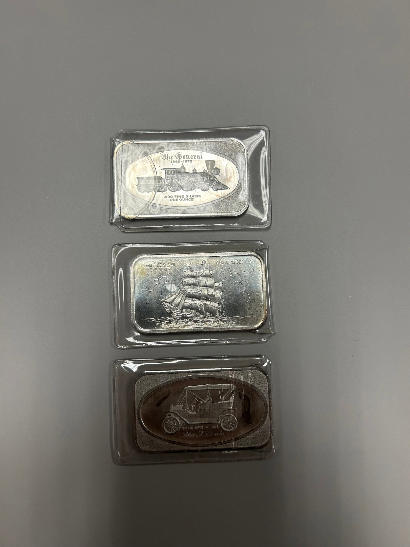 MADISON MINT .999 SILVER ONE OUNCE BAR- 3 BAR LOT (1 of 2)