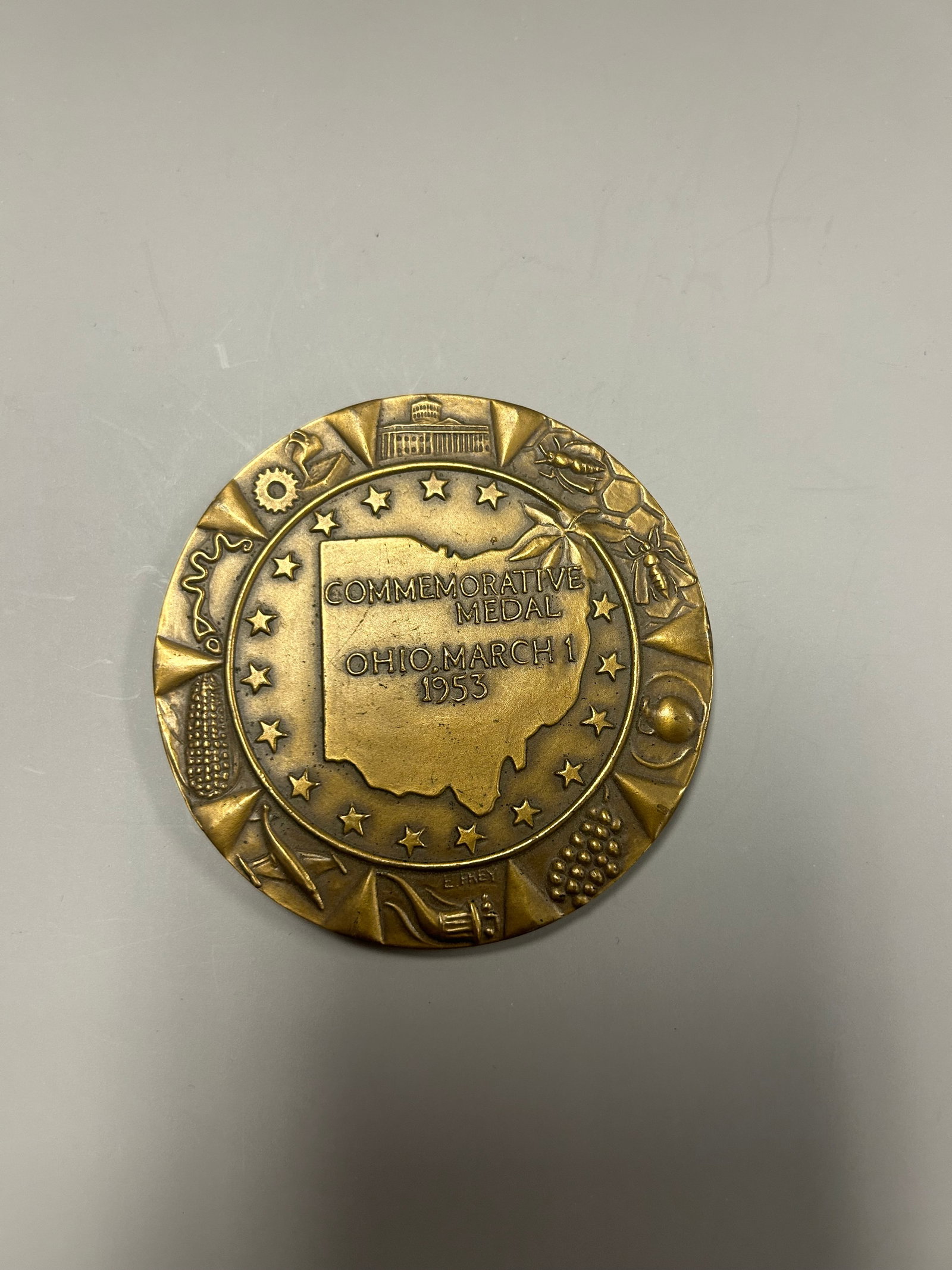 MEDALLIC ART CO NY BRONZE MEDALLION (1 of 3)