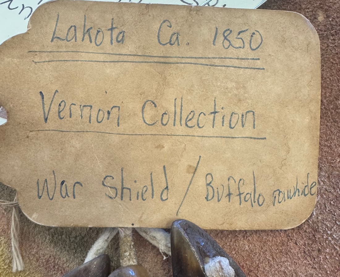 1850 WAR SHIELD / BUFFALO RAWHIDE - 5