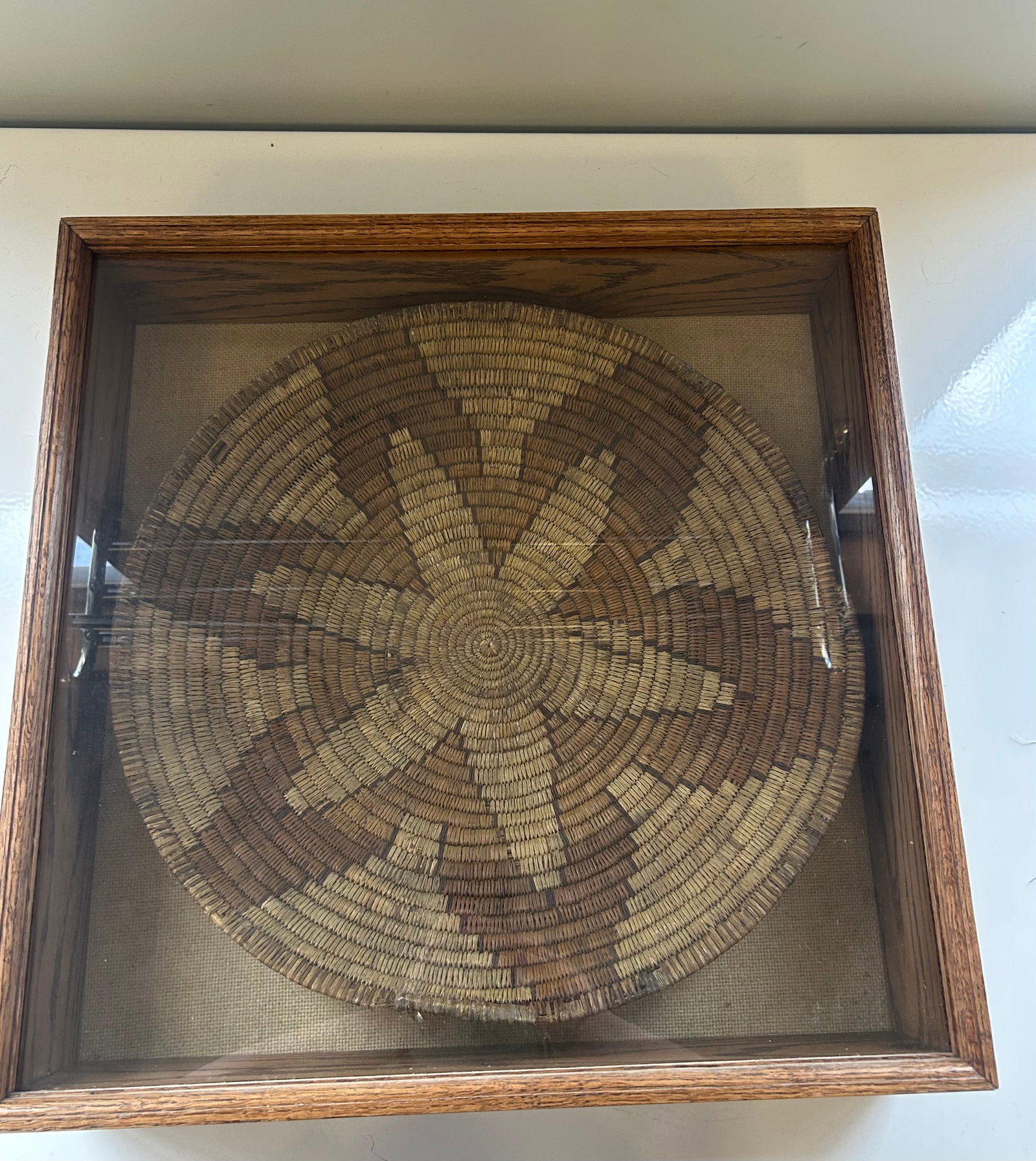 LARGE ANTIQUE TOHONO O'ODHAM COILED BASKET (1 of 4)