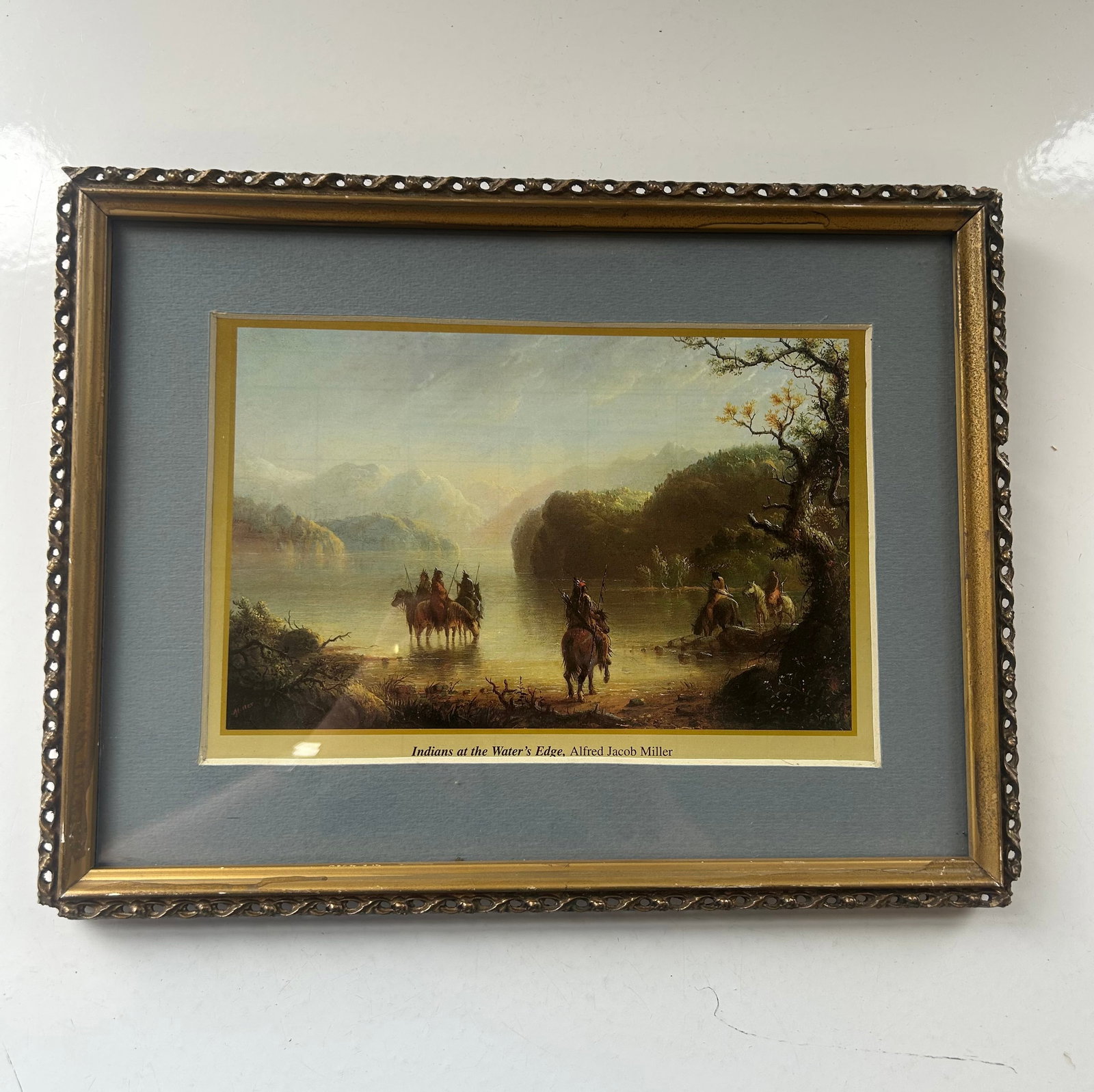 'INDIANS AT THE WATER'S EDGE' BY ALFRED MILLER (1 of 2)
