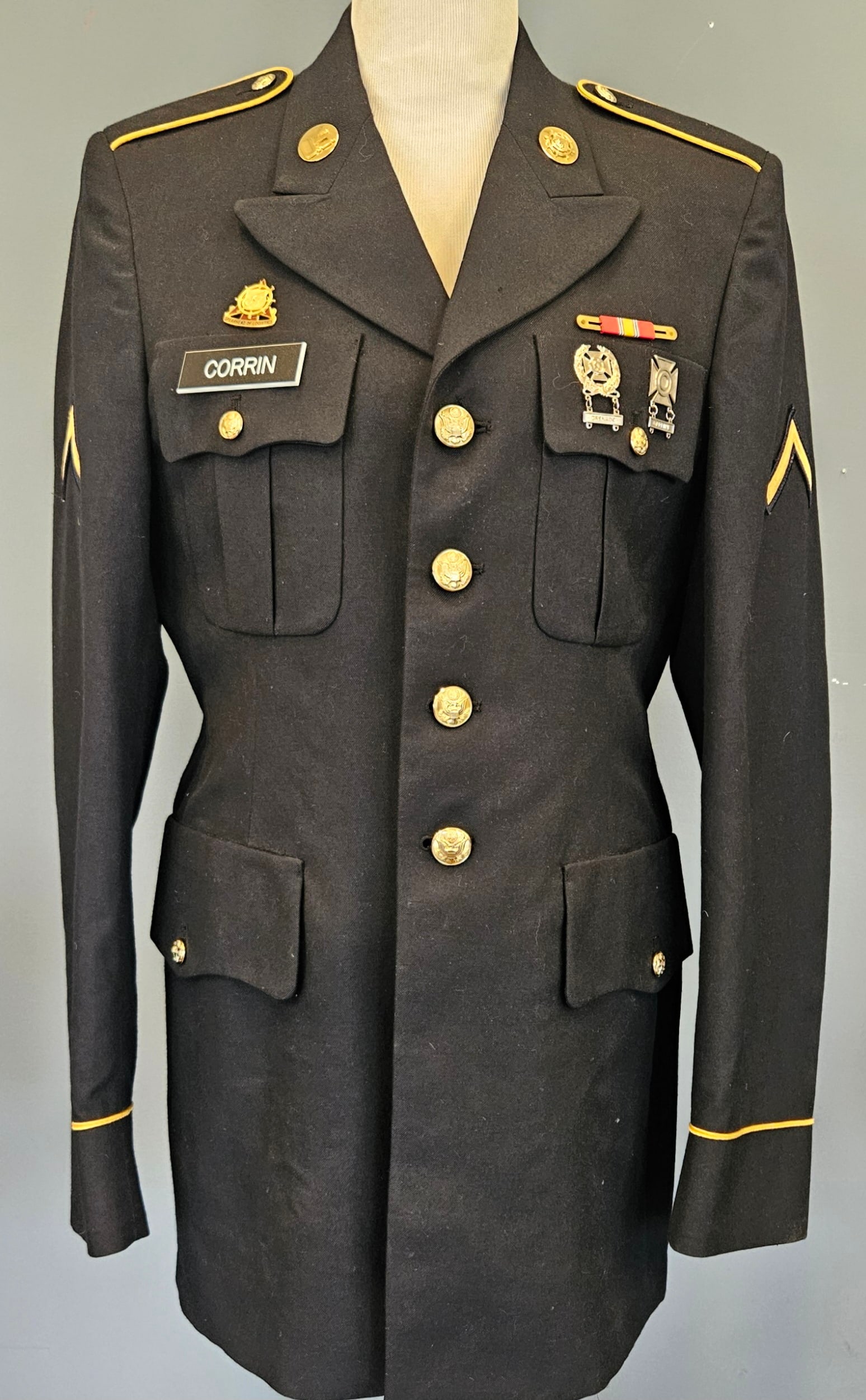 NAMED U.S. ARMY TRANSPORTATION CORPS DRESS COAT (1 of 5)