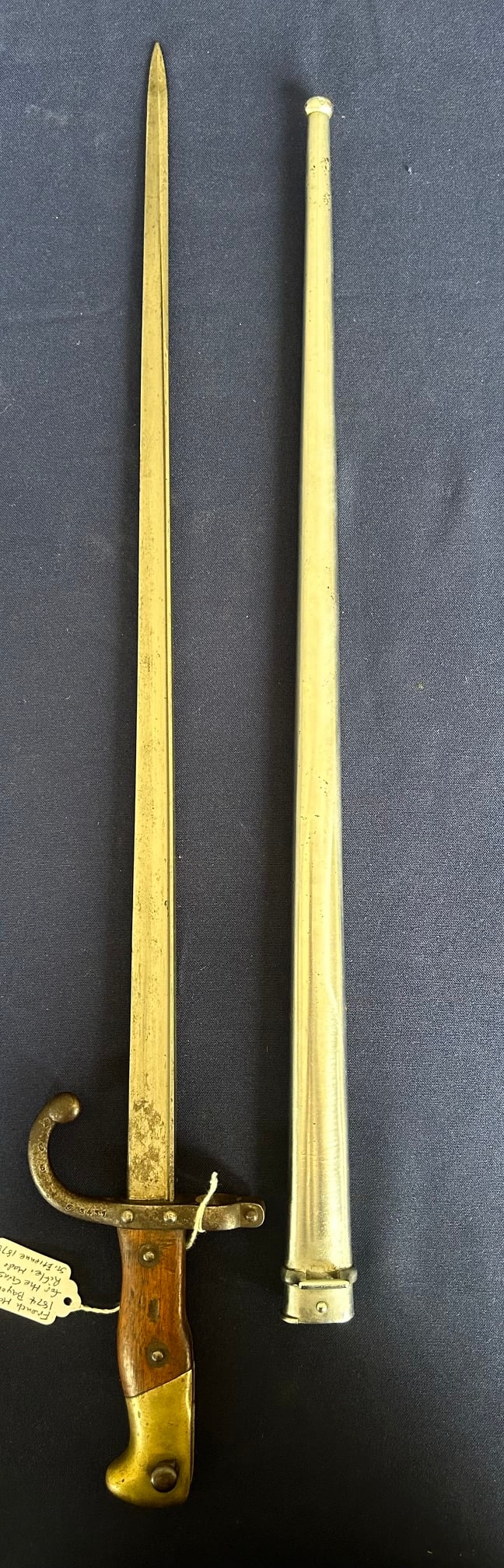 FRENCH MODEL 1874 BAYONET FOR GRAS RIFLE (1 of 5)