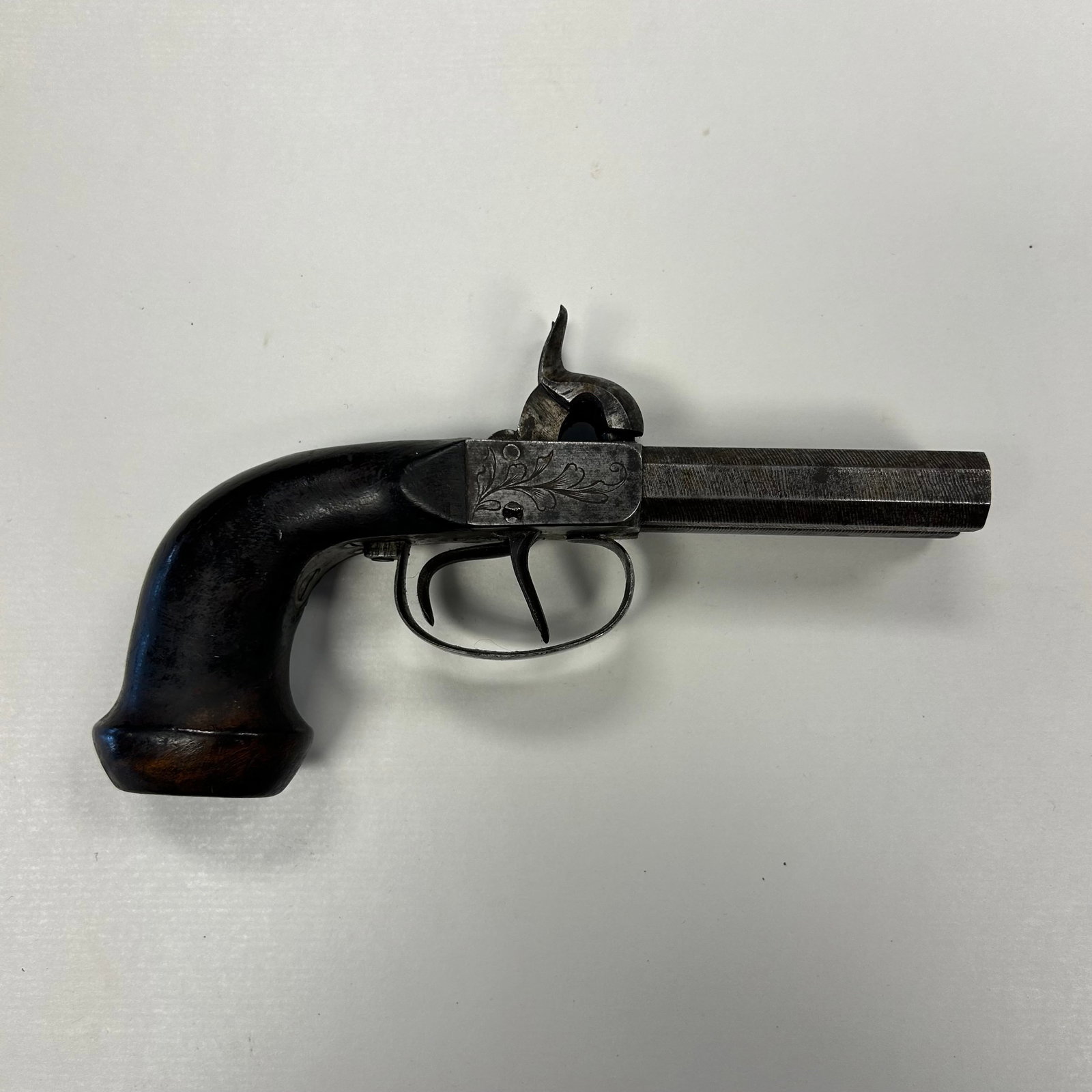 1850 DOUBLE BARREL PERCUSSION PISTOL (1 of 5)