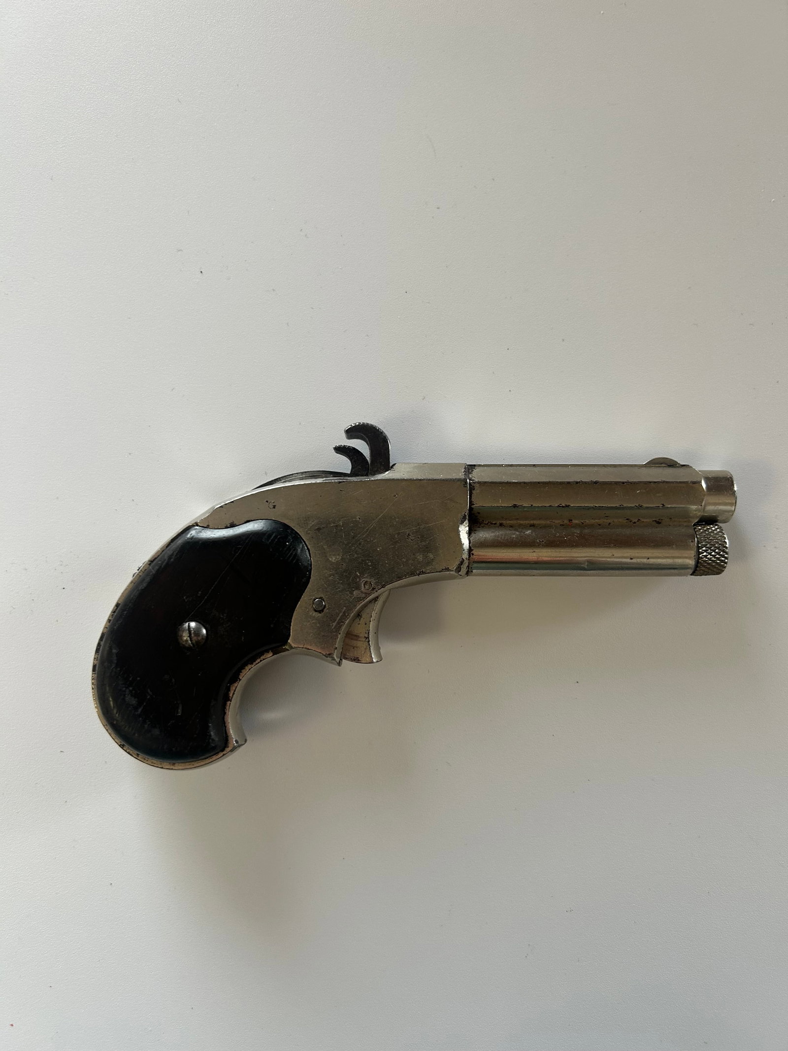 REMINGTON RIDER MAGAZINE PISTOL: REMINGTIN RIDER MAGAZINE PISTOL, 1871-1888, S/N NONE, CAL .32 RIMFIRE EXTRA SHORT,