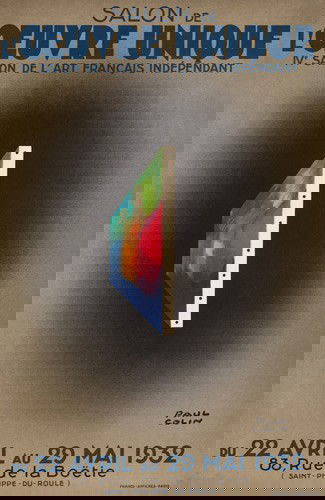 L'Oeuvre Unique. 1932: Artist: PAUL COLIN (1892-1986) Size: 30 3/8 x 47 in./77.2 x 119.3 cm France-Affiches, Paris First presided over by the landscape ant still life painter Antoine Villard, the Salon de l'art Française I