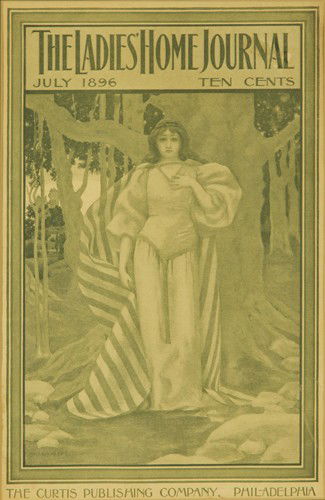 Ladies Home Journal. 1896: Artist: MAXFIELD PARRISH (1870-1966) Size: 9 1/4 x 14 1/4 in./23.4 x 36 cm This is the cover of the July 1896 issue.