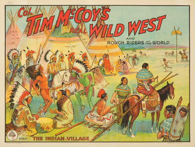 Col. Tim McCoy's Wild West / Indian Village. 1938