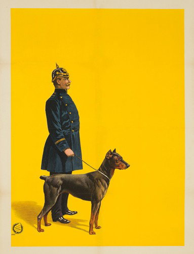 Policeman & Dog. 1909