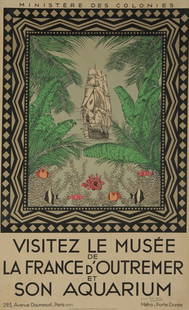 Le Musée la France d'Outremer. ca. 1925: Artist: MARCEL MOUILLOt Size: 24 1/2 x 39 1/4 in.