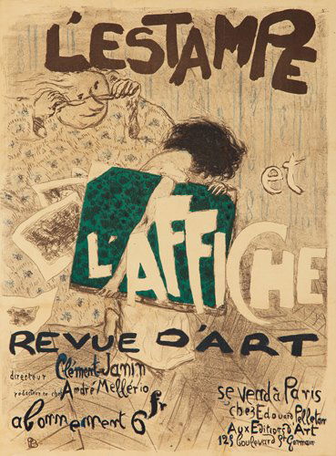 L’Estampe et l’Affiche. 1897: Artist: PIERRE BONNARD (1867-1947) Size: 24 x 32 3/4 in./61 x 83 cm Although it appeared for only two brief years during the heyday of postermania (March 1897 to December 1899), this magazine exercise