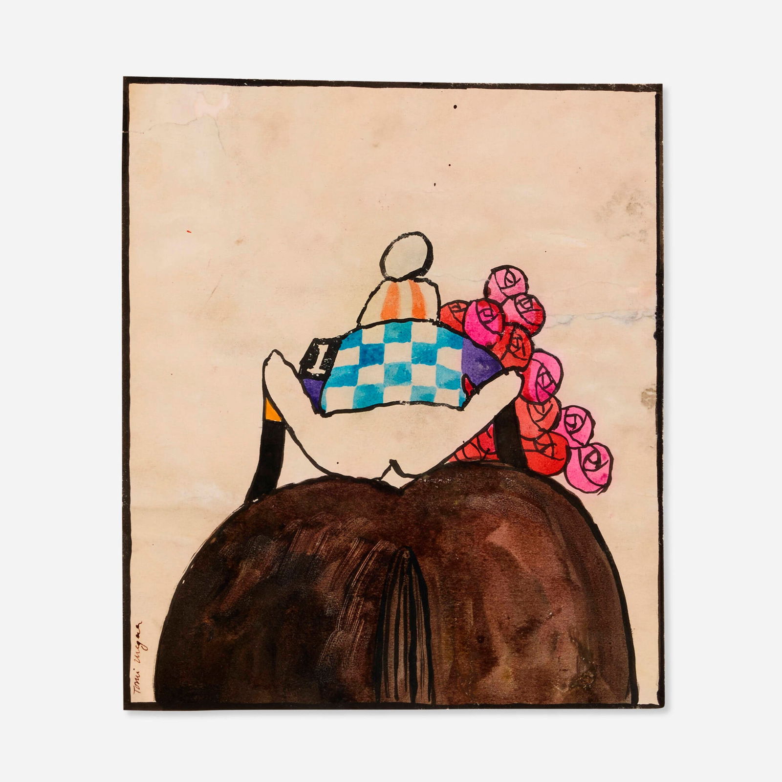 Tomi Ungerer, The Jockey Takes the Roses : Painting (1 of 3)