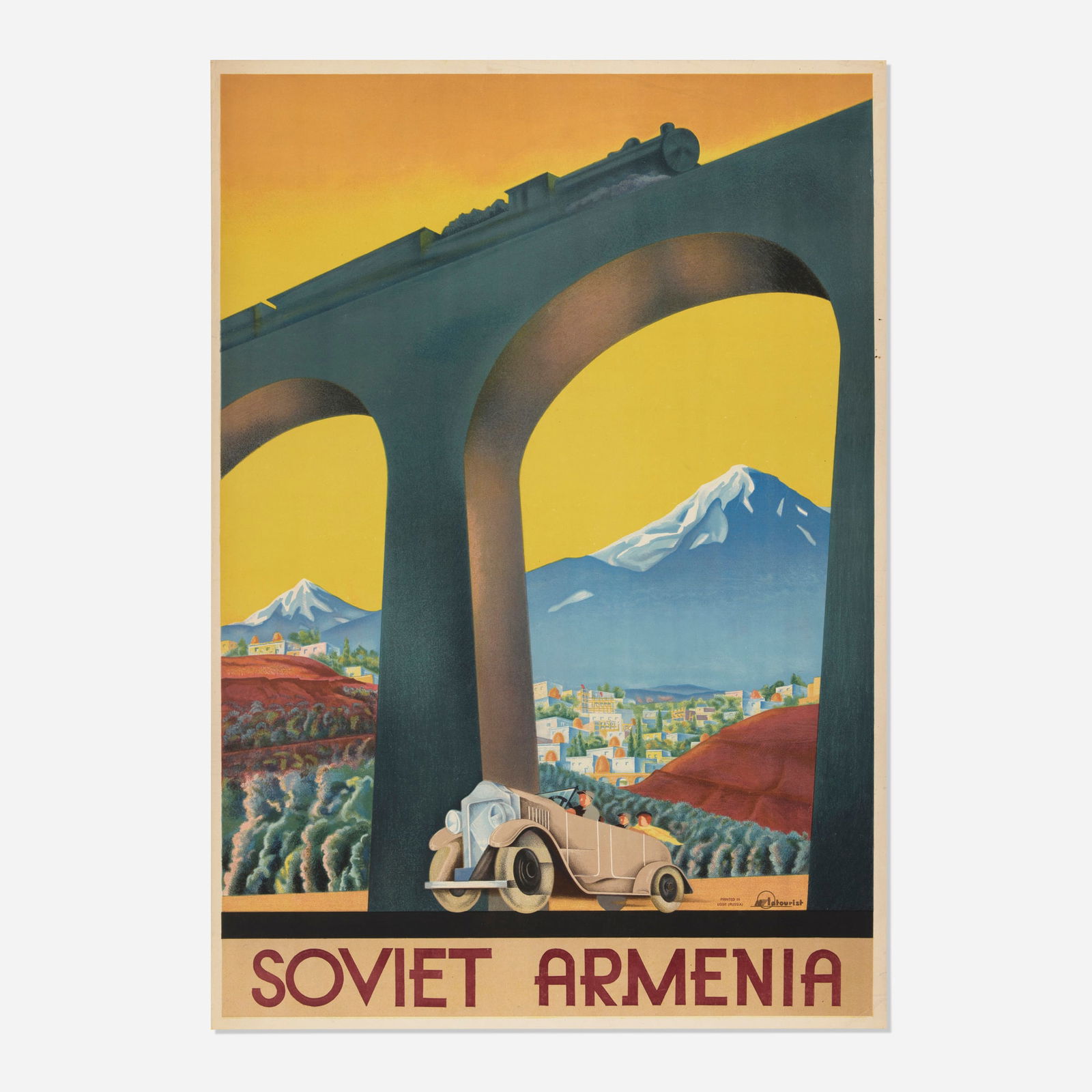 Sergey Igumnov, Intourist / Soviet Armenia vintage poster (1 of 2)