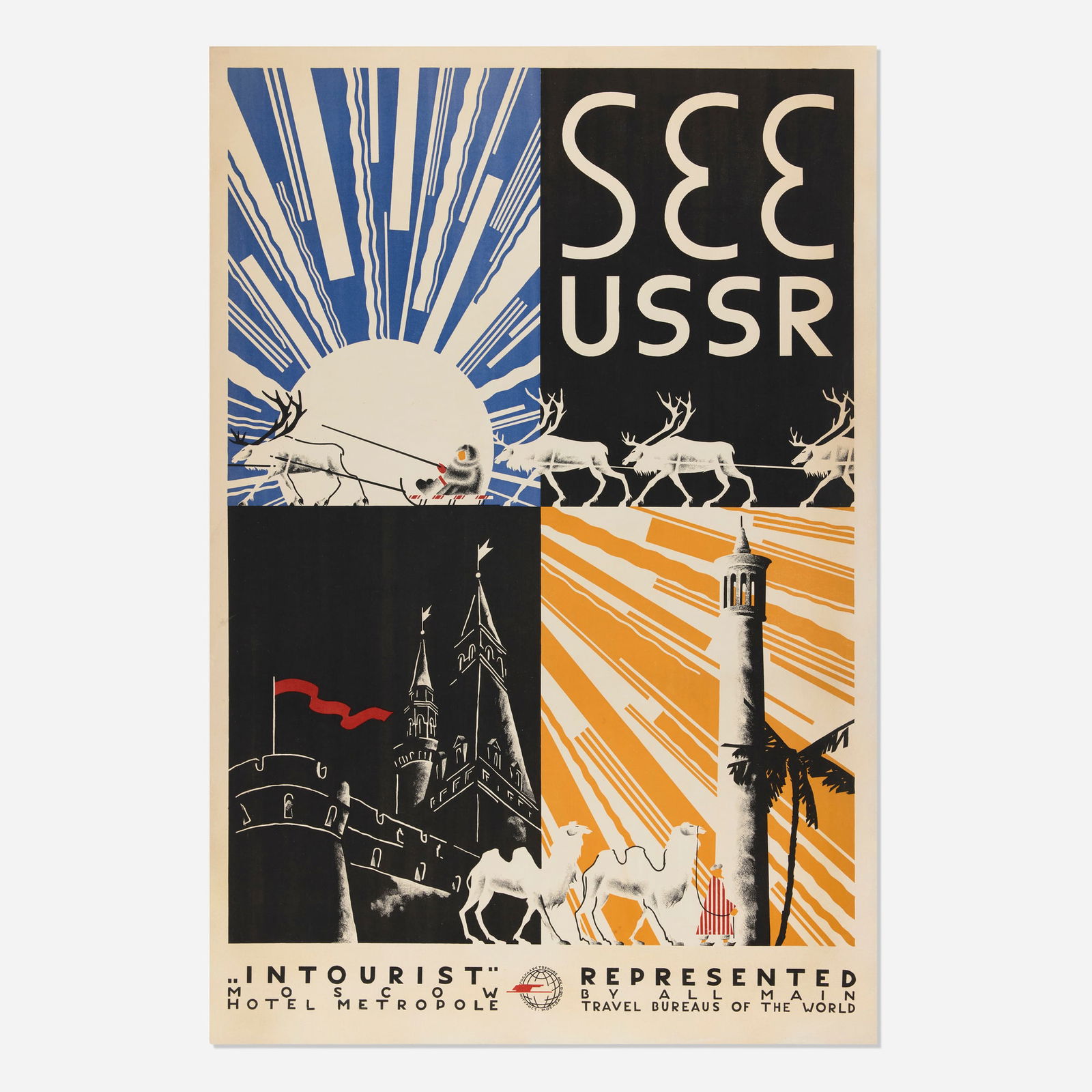 Intourist / See USSR vintage poster (1 of 2)
