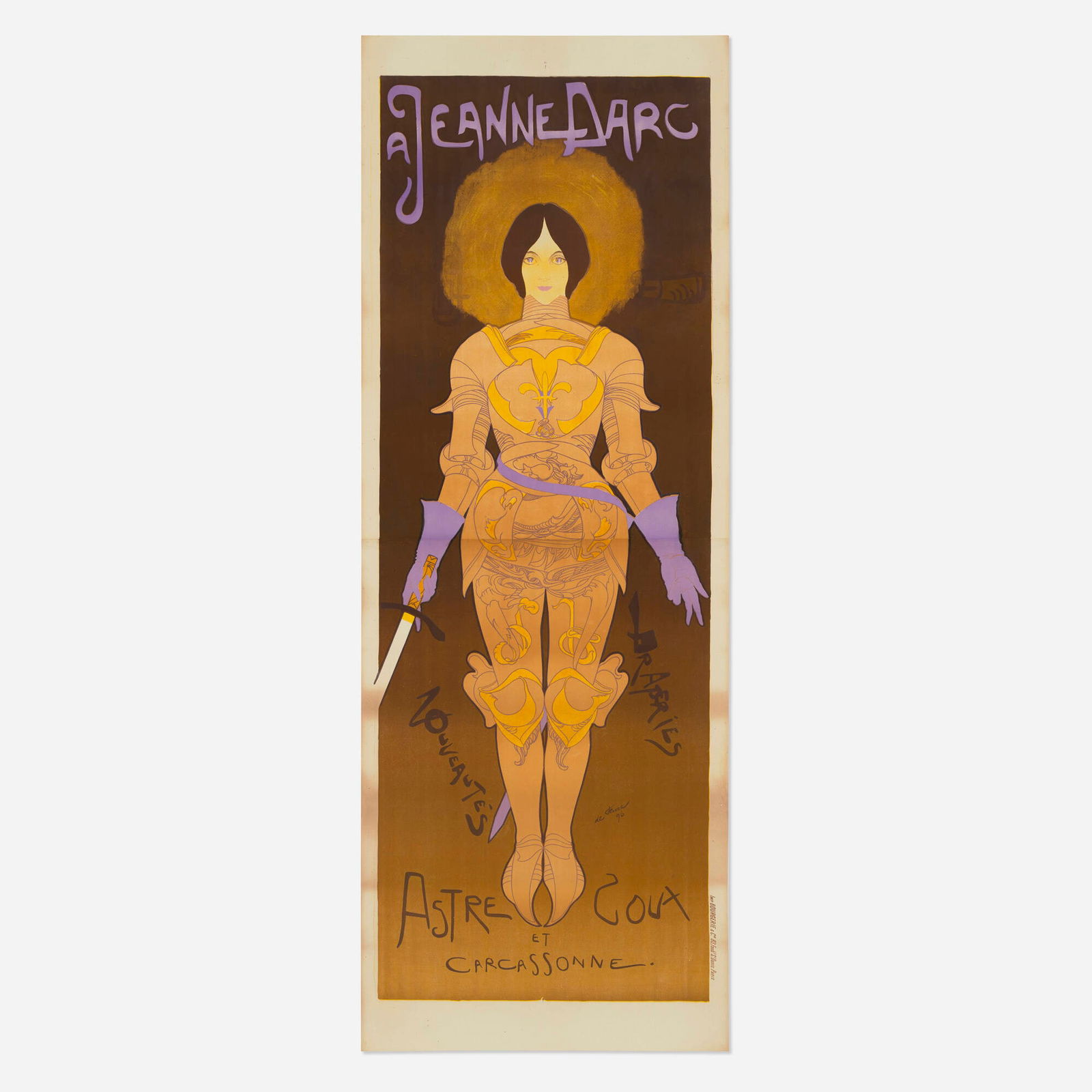 Georges de Feure, A Jeanne d'Arc vintage poster (1 of 2)
