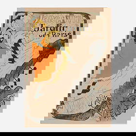 Henri de Toulouse-Lautrec, Jane Avril / Jardin de Paris vintage poster: Henri de Toulouse-Lautrec Jane Avril / Jardin de Paris vintage poster 1893 50.75 h x 36.875 w in (129 x 94 cm) "Universally considered his most brilliant and successful design" (Wagner, p. 22), Toul