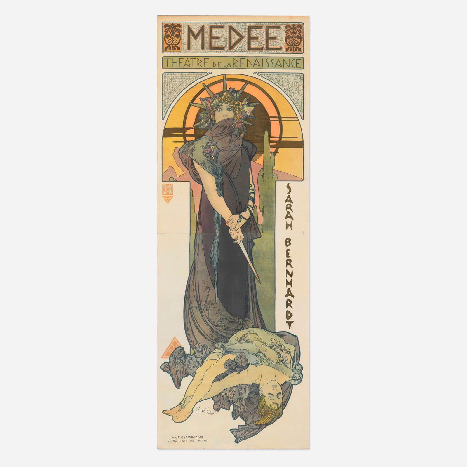 Alphonse Mucha, Medee vintage poster (1 of 3)