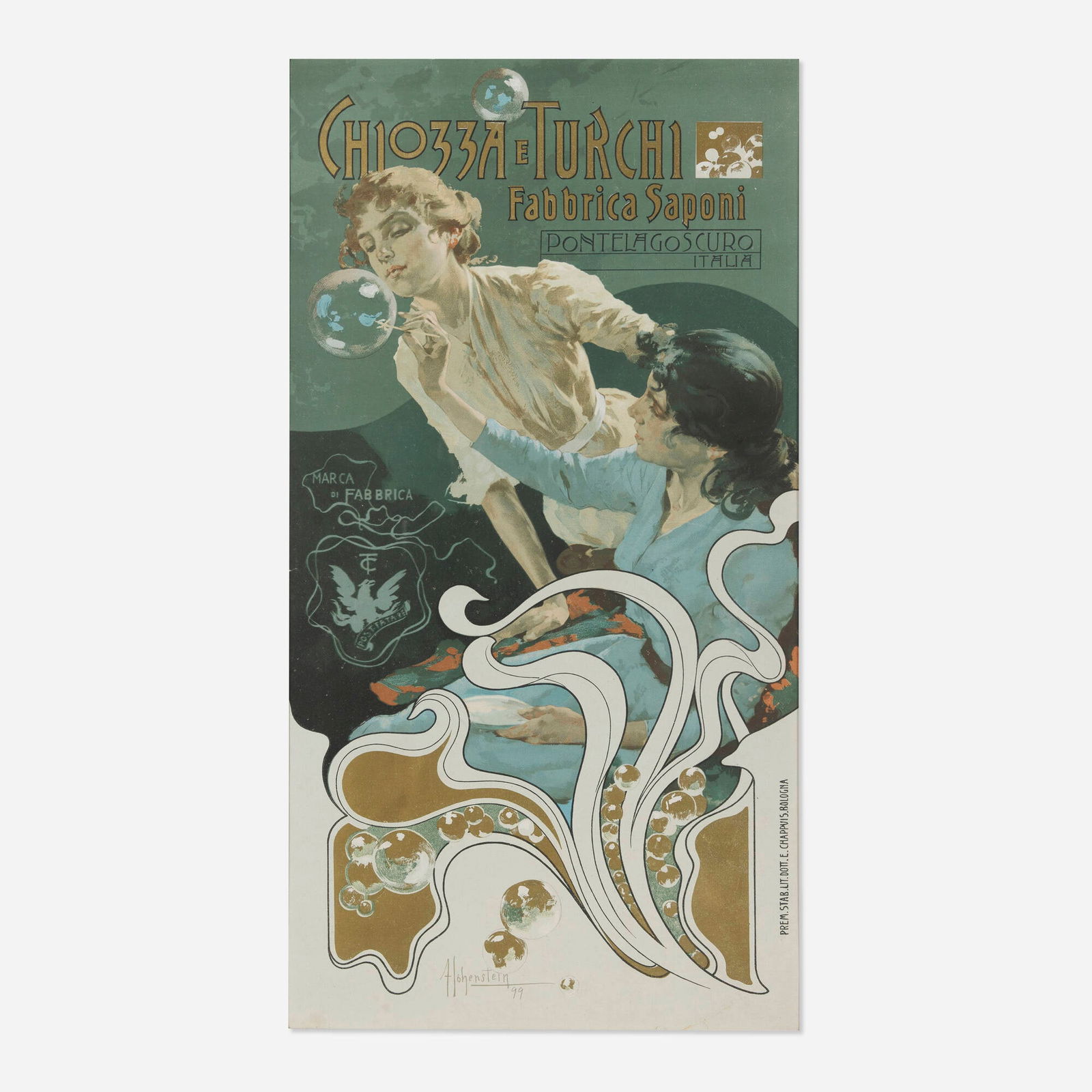 Adolfo Hohenstein, Chiozza e Turchi vintage poster (1 of 3)